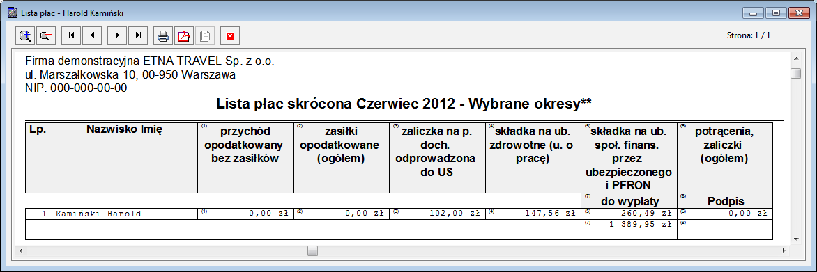 wykonywania raportu zostanie rozpoznany typ elementu i typ wartości, którą element przechowuje.