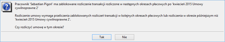 Rys. 187 Okno Edycja elementu kadrowego umowa zlecenie z wynagrodzeniem godzinowym.