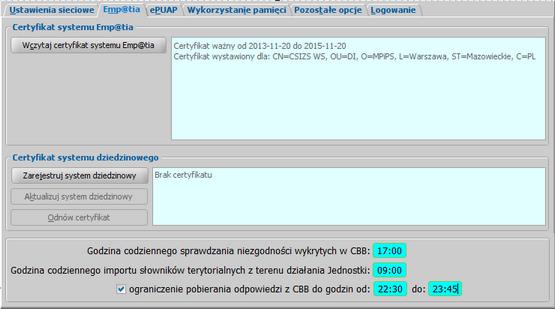 W oknie "Logowanie do systemu Emp@tia" podajemy Identyfikator i Hasło, jakimi będziemy posługiwać się podczas komunikacji z systemem Emp@tia - musi to