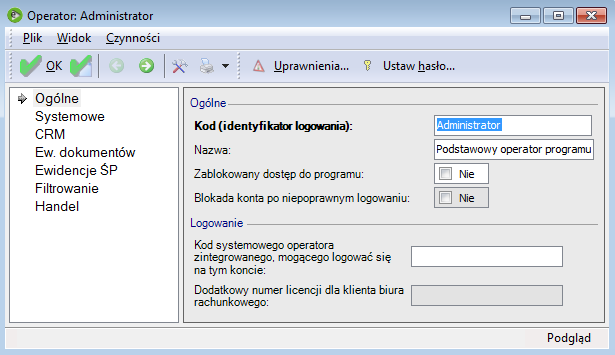 Podstawowe zmiany w konfiguracji Opisane w tym rozdziale zmiany pozwalają rozpocząć pracę z systemem enova zgodnie z podstawowymi potrzebami firmy.