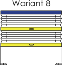 Cennik na żaluzje plisowane wariant 1, 4, 5, 6, 8 gr 1 - materiał: Allegro gr 2 - materiał: Aida, Crush Pearl CR, Crush CM, H, Sparta, Presto print, Allegro pearl, Fiona do/do 300 400 500 600 700 800