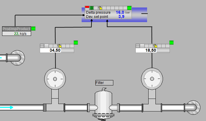 PCS 7 Condition Monitoring Library Blok: Pressure Drop Monitoring PrDrpMon (1) Opis Funkcje dla każdego rodzaju