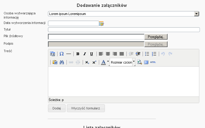 Edytowanie przetargu pozwala na zmianę danych całego przetargu, można edytować pola wypełniane przy dodawaniu nowego przetargu oraz ustawić status przetargu na unieważniony poprzez zaznaczenie