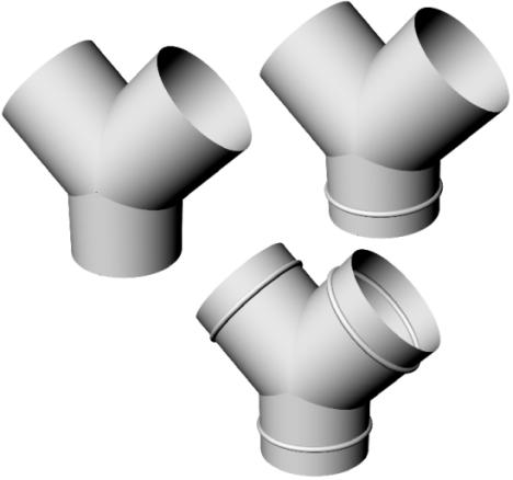 Cennik System wentylacyjny Kanały i kształtki okrągłe Trójniki orłowe 45, 90, 120 Wykonane z blachy stalowej ocynkowanej. Możliwa realizacja z blachy nierdzewnej: 1,4301; 1,4016.