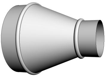 Cennik System wentylacyjny Kanały i kształtki okrągłe Redukcja wykonany jest z blachy ocynkowanej.