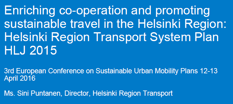 Helsinki Regionalny Plan Transportowy (HLJ) 1.38 mln mieszk., 3700 km 2, 14 Jedn.Sam.Ter.