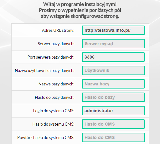 Cechy skryptu: - możliwość rejestracji i logowania użytkowników, resetu hasła, automatyczne potwierdzanie adresu email podczas rejestracji, strony Regulamin oraz Polityka Prywatności - możliwość