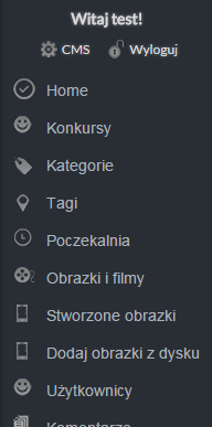 - możliwość zmiany ustawień strony: tytuł, słowa kluczowe, opis, szablon, kod reklamy adsense, dane administratora, stopka, ilość obrazków na stronę, logo, kod Google Analytics, ustawienia mapy