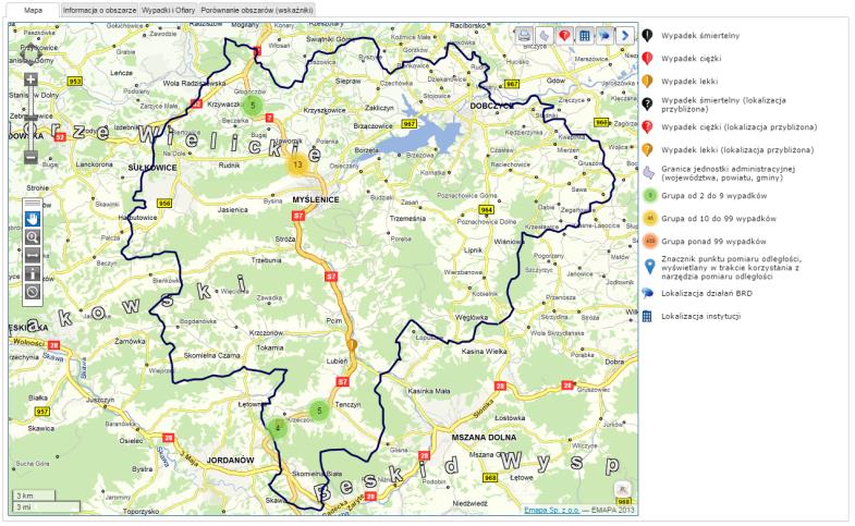 Narzędzia do analiz danych o wypadkach - portal