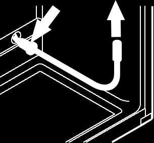 Wejście do zewnętrznego czujnika temperatury Zmiana kierunku otwierania drzwi Wejście do czujnika w chłodziarce Wejście do czujnika w zamrażarce Przeprowadzenie czujnika do chłodziarki Wywiercić