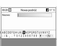 Nawigacja 93 Funkcja podróży umożliwia wprowadzenie szeregu punktów docelowych, osiąganych kolejno, jeden po drugim.