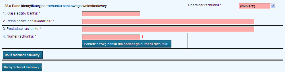 20. Wprowadzenie informacji o małżeńskiej wspólnocie majątkowej wnioskodawcy 21.