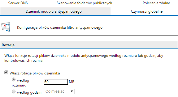 6.6.1 Rotacja plików dziennika Pliki dziennika po pewnym czasie mogą osiągać bardzo duży rozmiar.