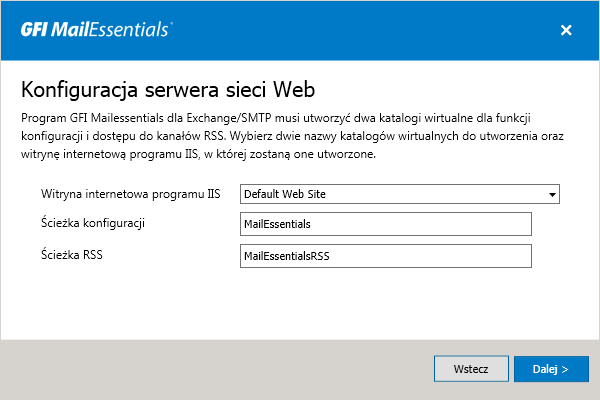 Screenshot 13: Szczegóły serwera sieci Web i katalogu wirtualnego 6.