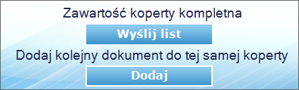 W przypadku wszystkich następnych dokumentów, podczas drukowania na drukarkę elisty.