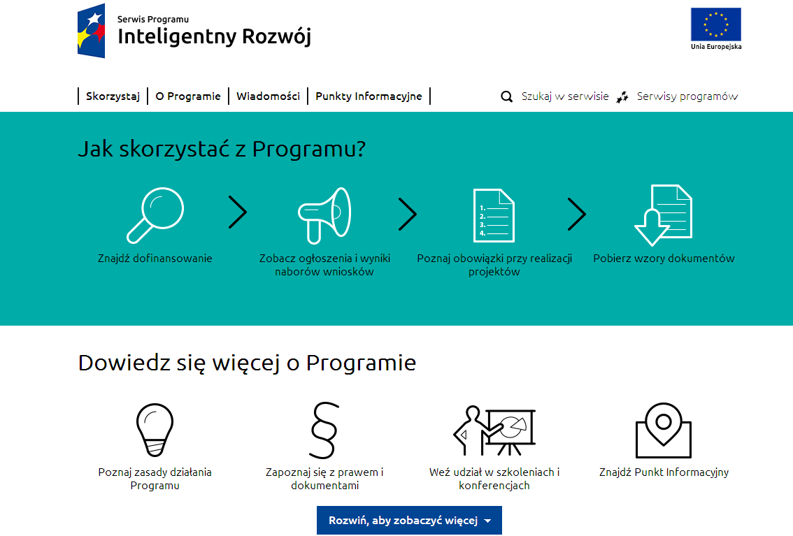 Program Operacyjny Inteligentny Rozwój na lata 2014-2020 Aktualne