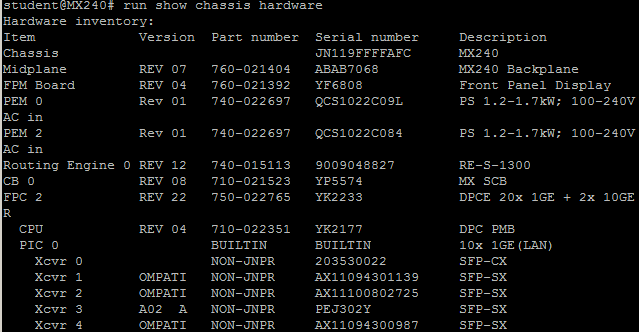 show chassis hardware