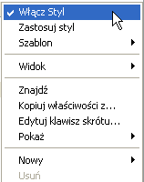 Tworzenie i edytowanie stylu grafiki lub tekstu cz. 1 1.