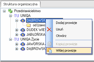 Zmiany parametrów naliczania prowizji w czasie możemy dokonać na dwa sposoby: Dodanie nowej (wykorzystujemy gdy metody lub parametry metod kompletnie się zmieniły).