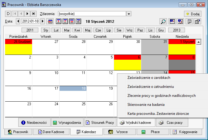 Listy płac Definiowanie listy płac Listy płac w programie KADRY I PŁACE są sposobem ewidencjonowania wynagrodzeń z jednego lub kilku okresów płacowych, w celu prezentacji lub dokumentacji danych