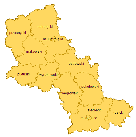 4.2 Podregion ostrołęcko-siedlecki Podregion ostrołęcko-siedlecki położony jest w północno-wschodniej części województwa mazowieckiego.