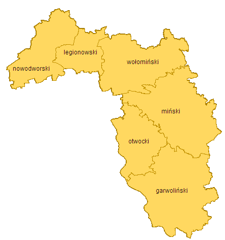 4.5 Podregion warszawski wschodni Podregion warszawski wschodni przylega bezpośrednio od strony północnej i wschodniej do miasta Warszawy.