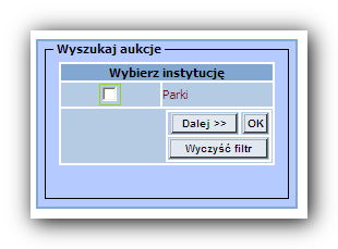 3.6. Logowanie W celu zalogowania się do serwisu e-licytuj należy skorzystać z pół dostępnych w nagłówku aplikacji: W polu Login wpisać login, który podano w formularzu podczas rejestracji W polu