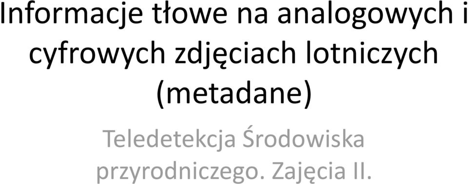 lotniczych (metadane)