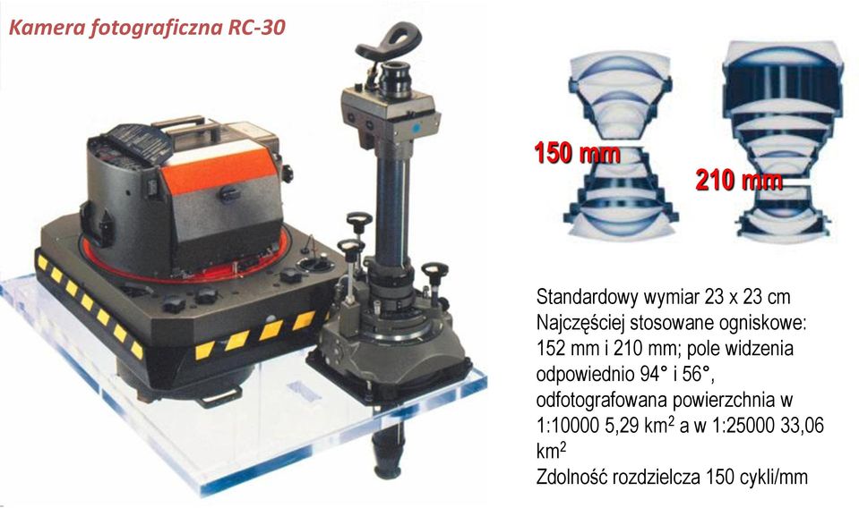 widzenia odpowiednio 94 i 56, odfotografowana powierzchnia w