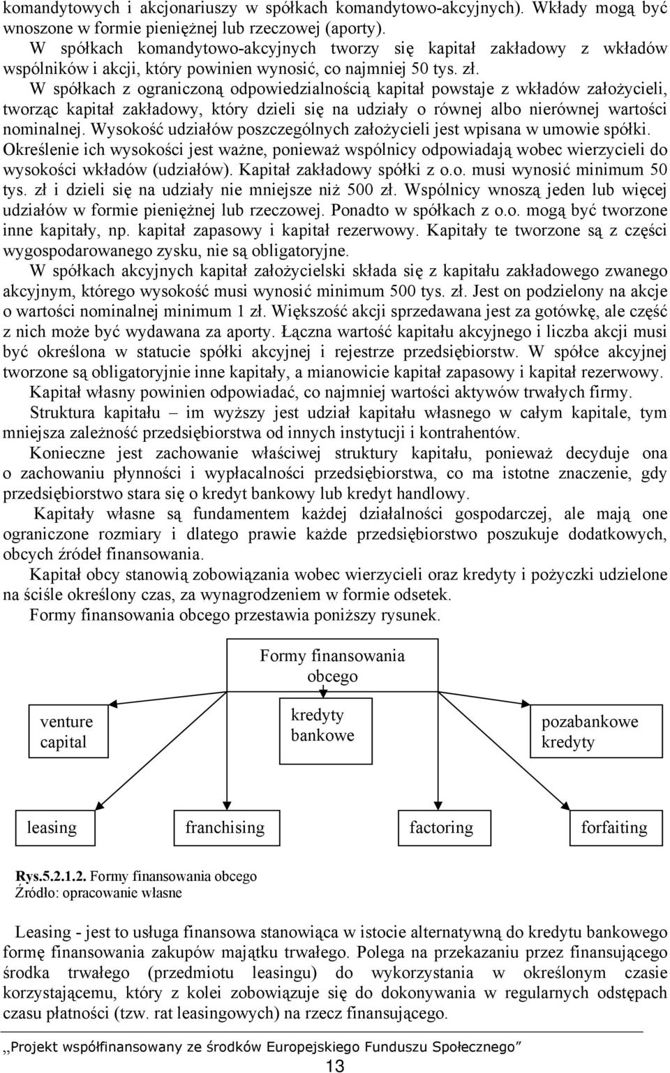 W spółkach z ograniczoną odpowiedzialnością kapitał powstaje z wkładów założycieli, tworząc kapitał zakładowy, który dzieli się na udziały o równej albo nierównej wartości nominalnej.