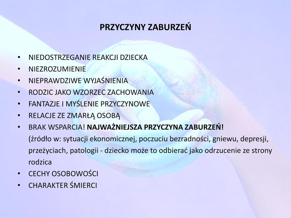 NAJWAŻNIEJSZA PRZYCZYNA ZABURZEŃ!