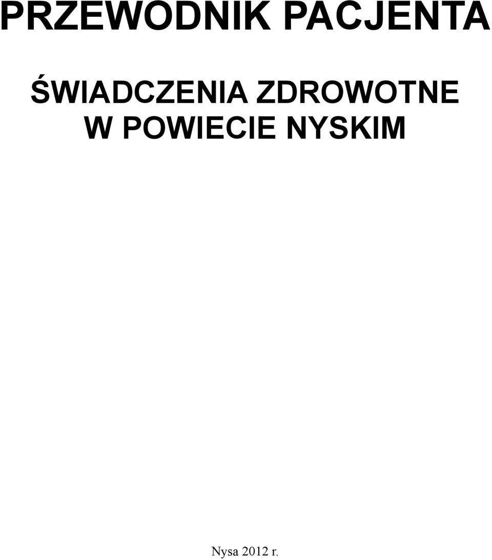 ŚWIADCZENIA