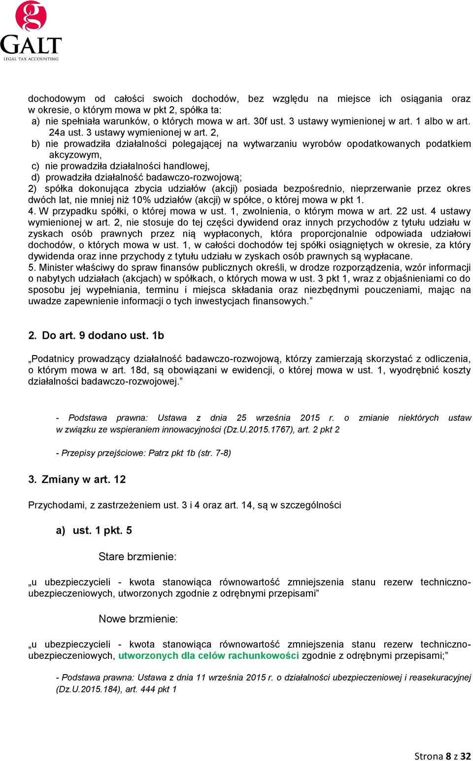 2, b) nie prowadziła działalności polegającej na wytwarzaniu wyrobów opodatkowanych podatkiem akcyzowym, c) nie prowadziła działalności handlowej, d) prowadziła działalność badawczo-rozwojową; 2)