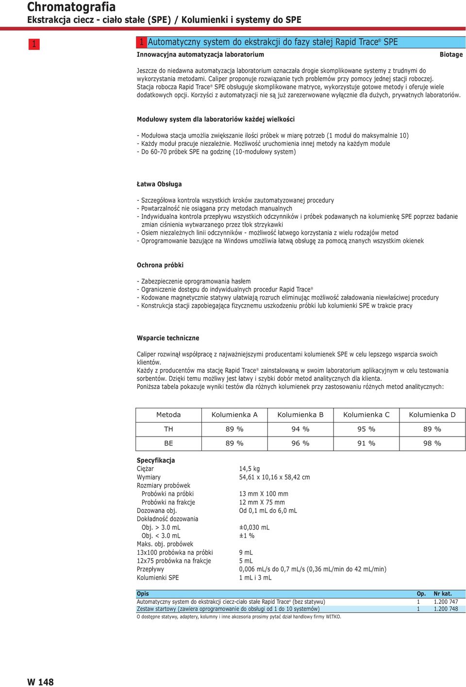 Stacja robocza Rapid Trace SPE obsługuje skomplikowane matryce, wykorzystuje gotowe metody i oferuje wiele dodatkowych opcji.