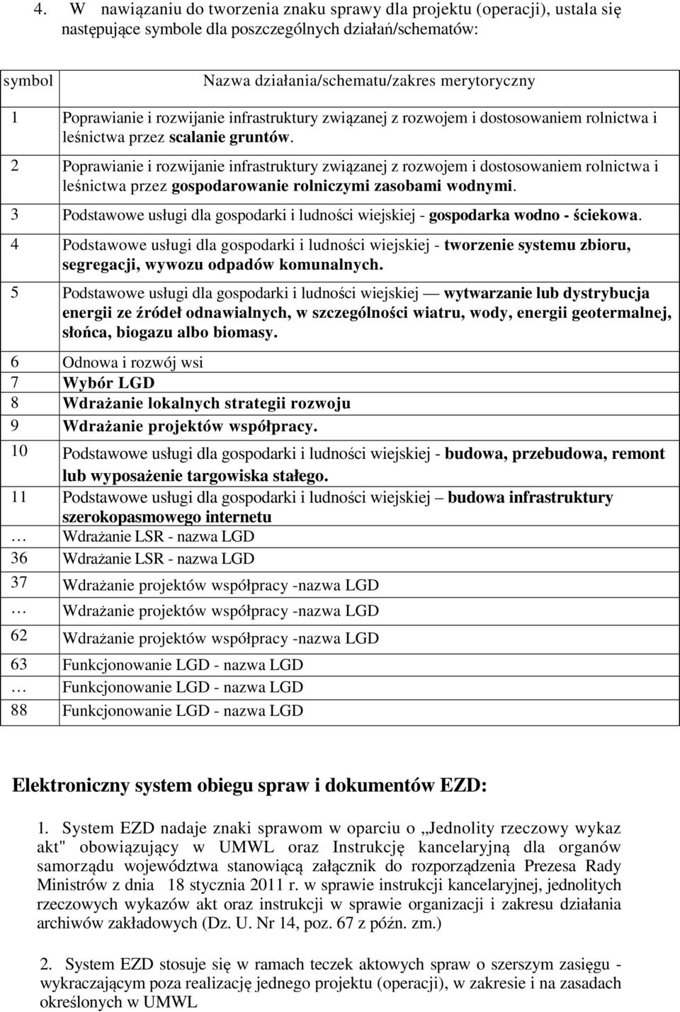 2 Poprawianie i rozwijanie infrastruktury związanej z rozwojem i dostosowaniem rolnictwa i leśnictwa przez gospodarowanie rolniczymi zasobami wodnymi.