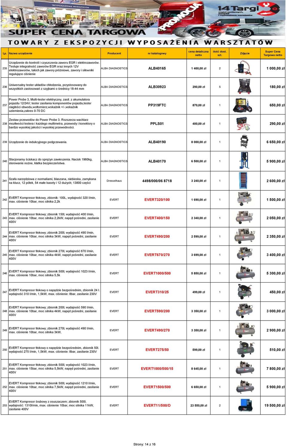 Uniwersalny tester układów chłodzenia, przystosowany do wszystkich zastosowań z szyjkami o średnicy 18-44 mm ALBA DIAGNOSTICS ALB30923 290,00 zł 5 180,00 zł 237 Power Probe 3, Multi-tester