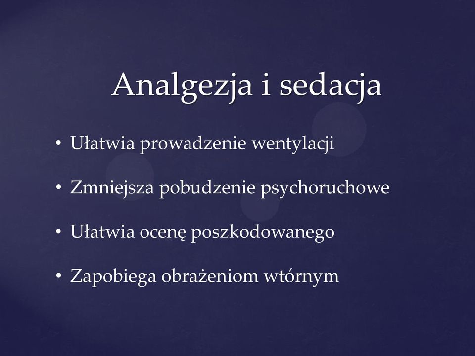 pobudzenie psychoruchowe Ułatwia