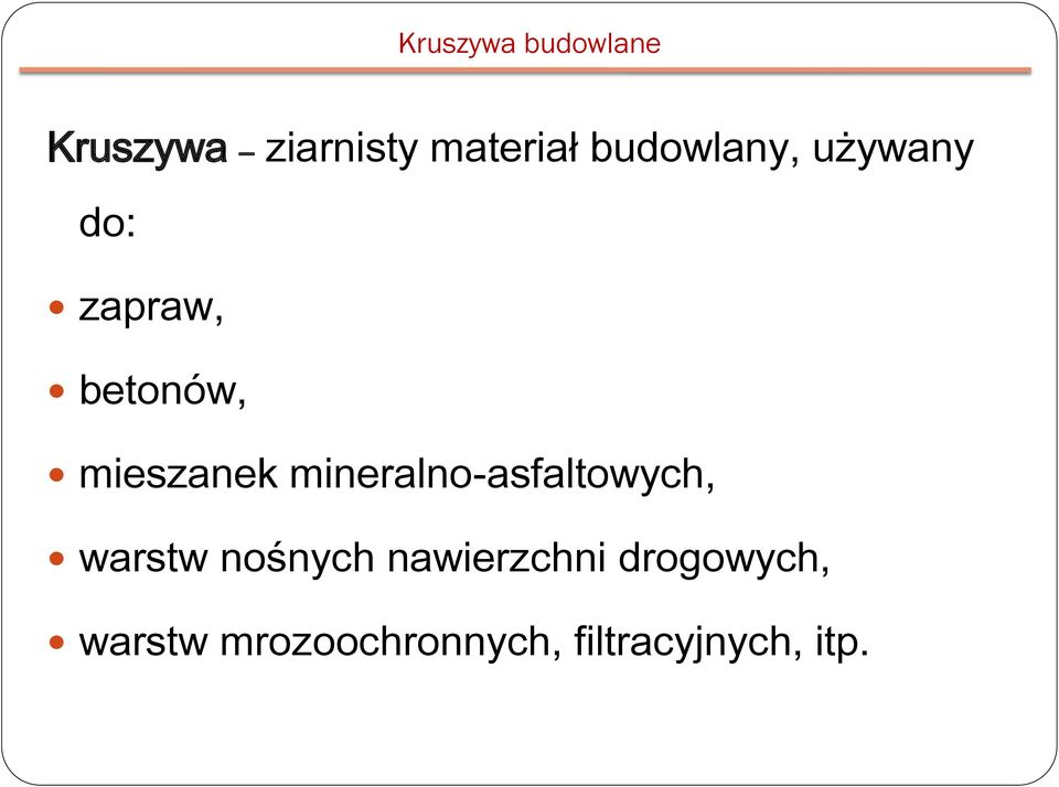 mineralno-asfaltowych, warstw nośnych nawierzchni