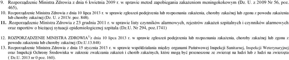 848)...Rozporządzenie Ministra Zdrowia z 3 grudnia 0 r.