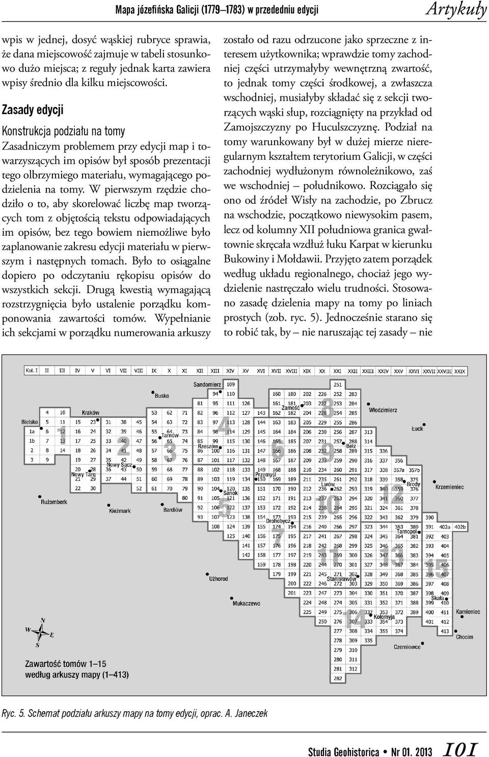 Zasady edycji Konstrukcja podziału na tomy Zasadniczym problemem przy edycji map i towarzyszących im opisów był sposób prezentacji tego olbrzymiego materiału, wymagającego podzielenia na tomy.