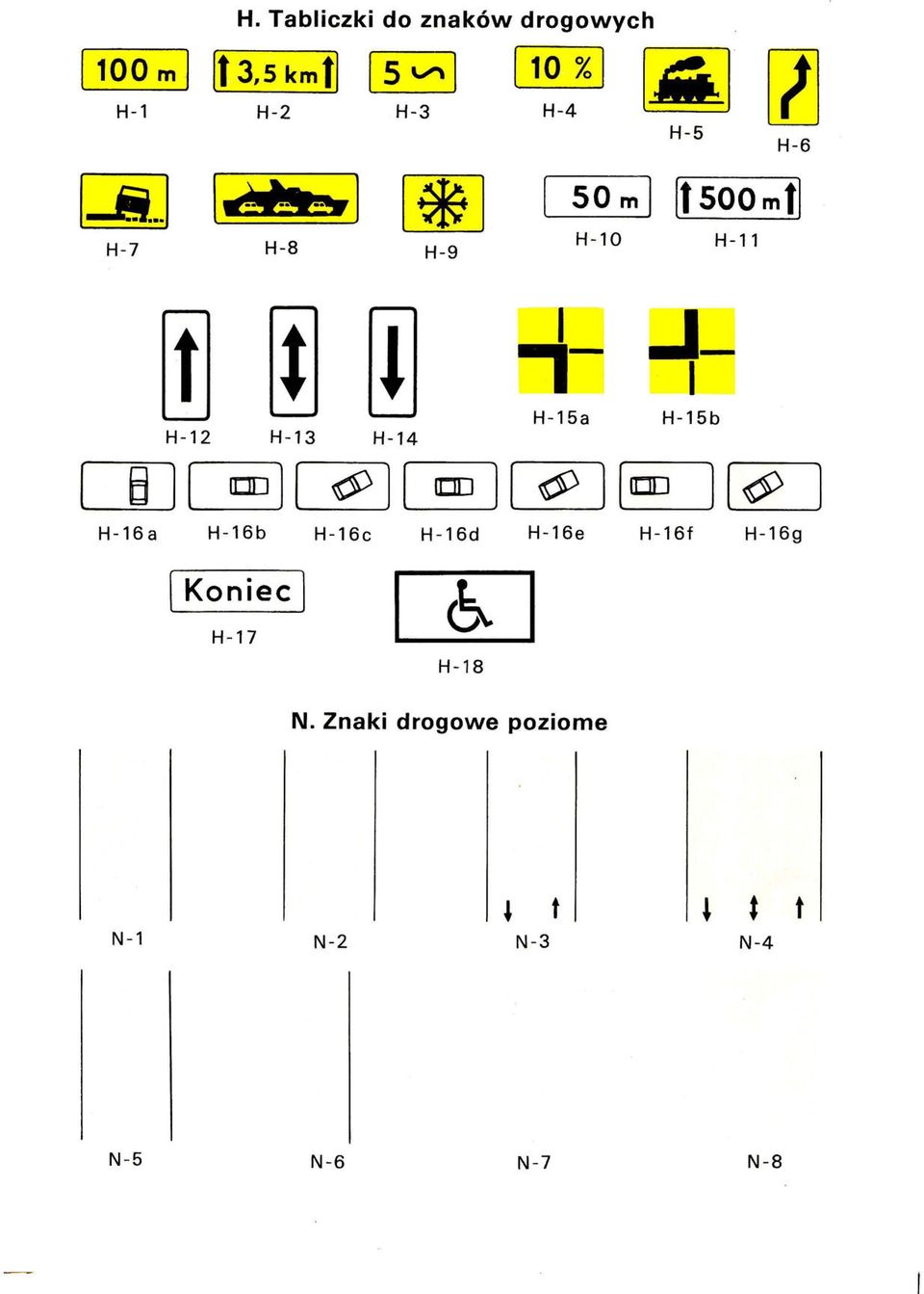 H-12 H-13 H-14 H-15a H-15b H-16 a H- 16b H-16c H - 16d H-16e H-16f H-16g I