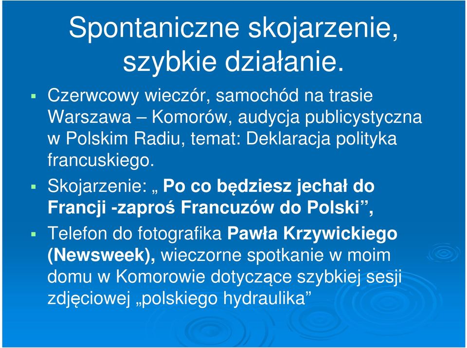 Deklaracja polityka francuskiego.