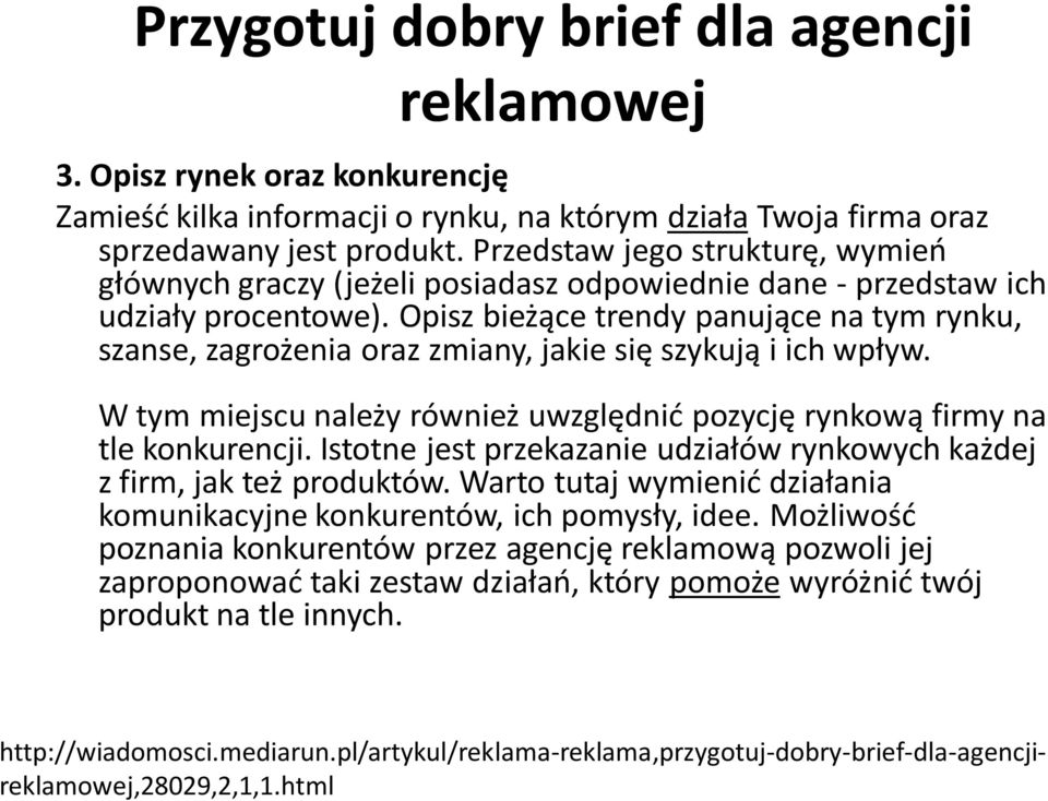 Przedstaw jego strukturę, wymień głównych graczy (jeżeli posiadasz odpowiednie dane - przedstaw ich udziały procentowe).