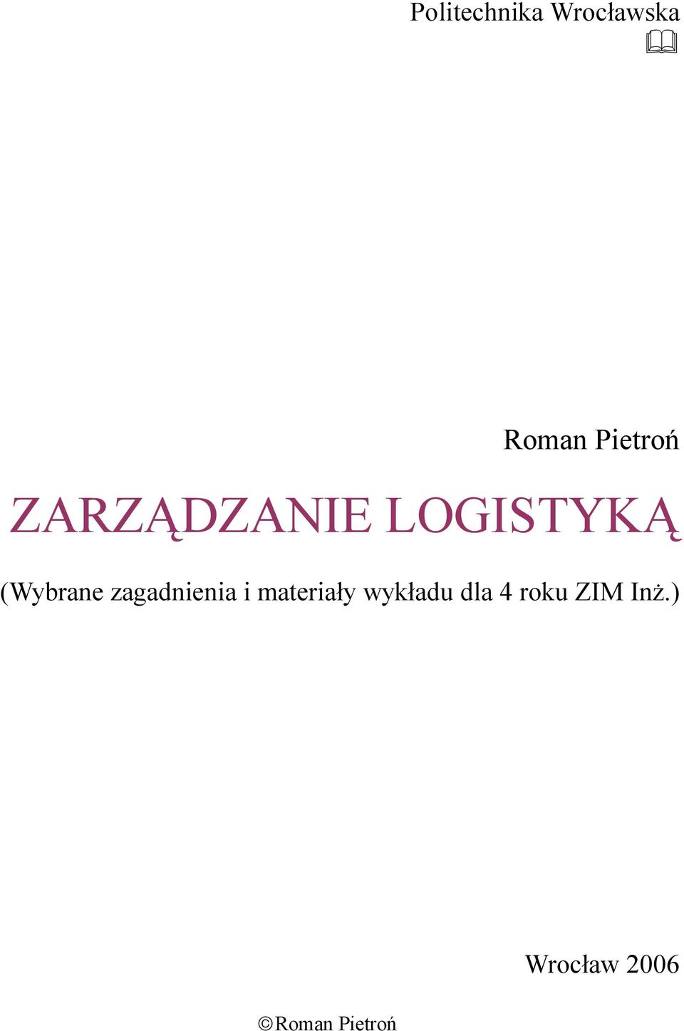 (Wybrane zagadnienia i materiały