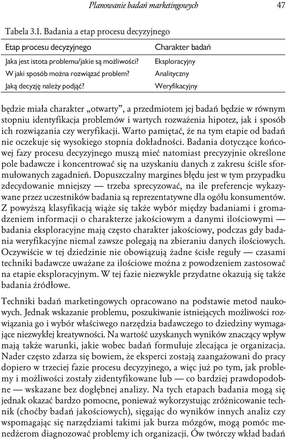 Charakter badań Eksploracyjny Analityczny Weryfikacyjny będzie miała charakter otwarty, a przedmiotem jej badań będzie w równym stopniu identyfikacja problemów i wartych rozważenia hipotez, jak i