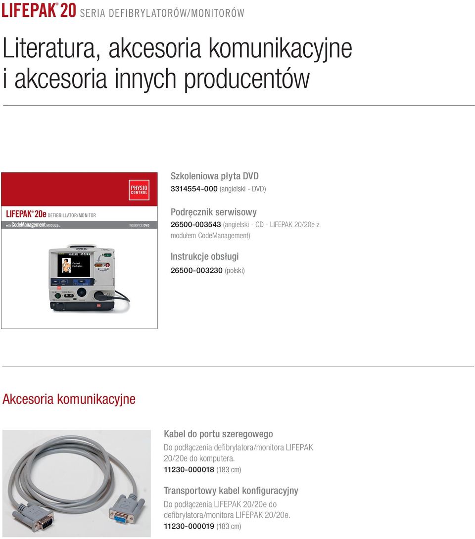 Sp02 Manual Defibrillation Synchronized Cardioversion Noninvasive Pacing Table of Contents with inservice DVD Szkoleniowa płyta DVD 3314554-000 (angielski - DVD) efibrillator/monitor inservice DVD