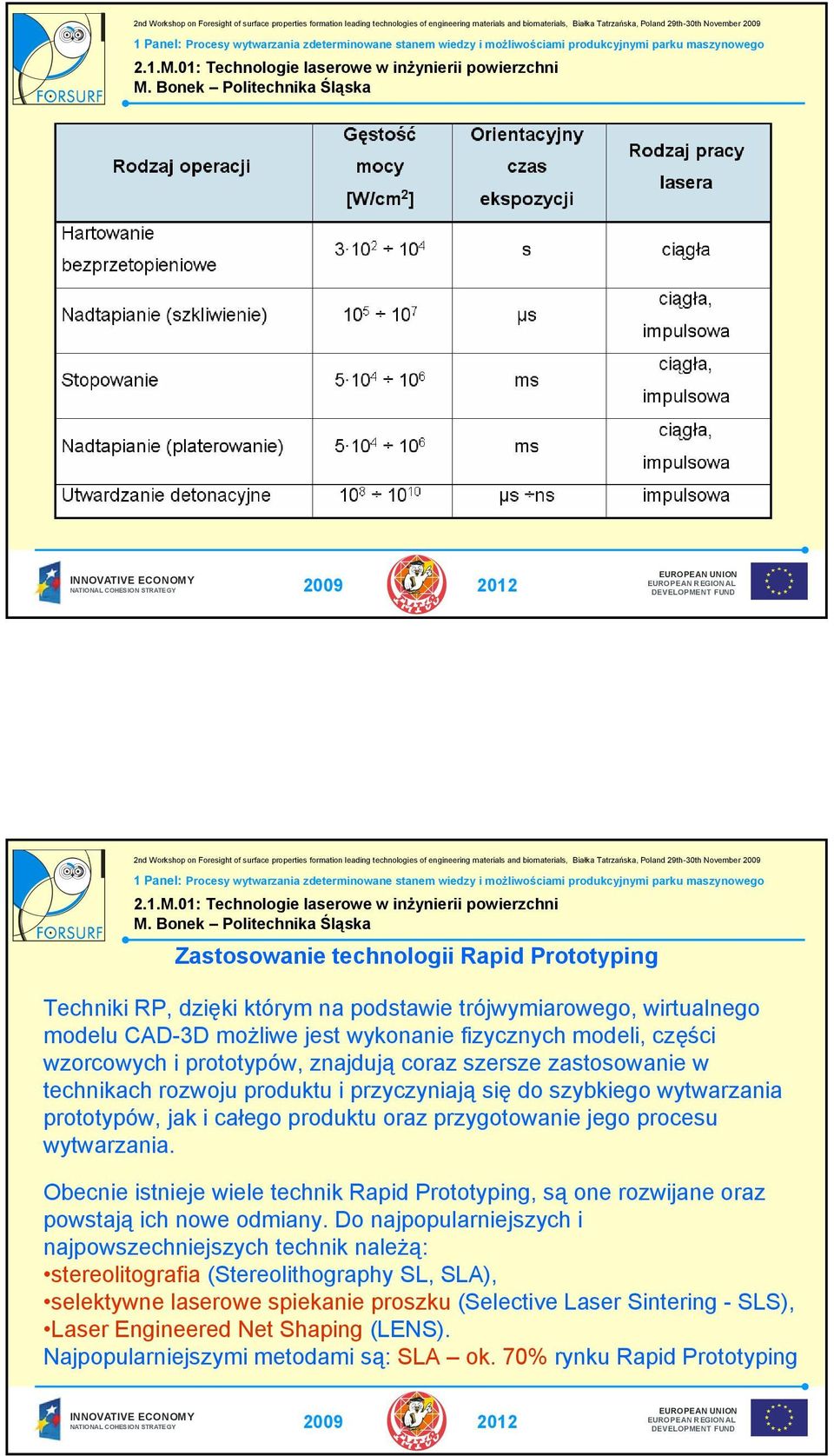 wytwarzania. Obecnie istnieje wiele technik Rapid Prototyping, są one rozwijane oraz powstają ich nowe odmiany.