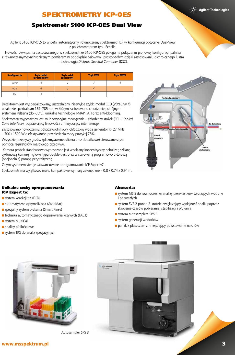 zastosowaniu dichroicznego lustra technologia Dichroic Spectral Combiner (DSC).