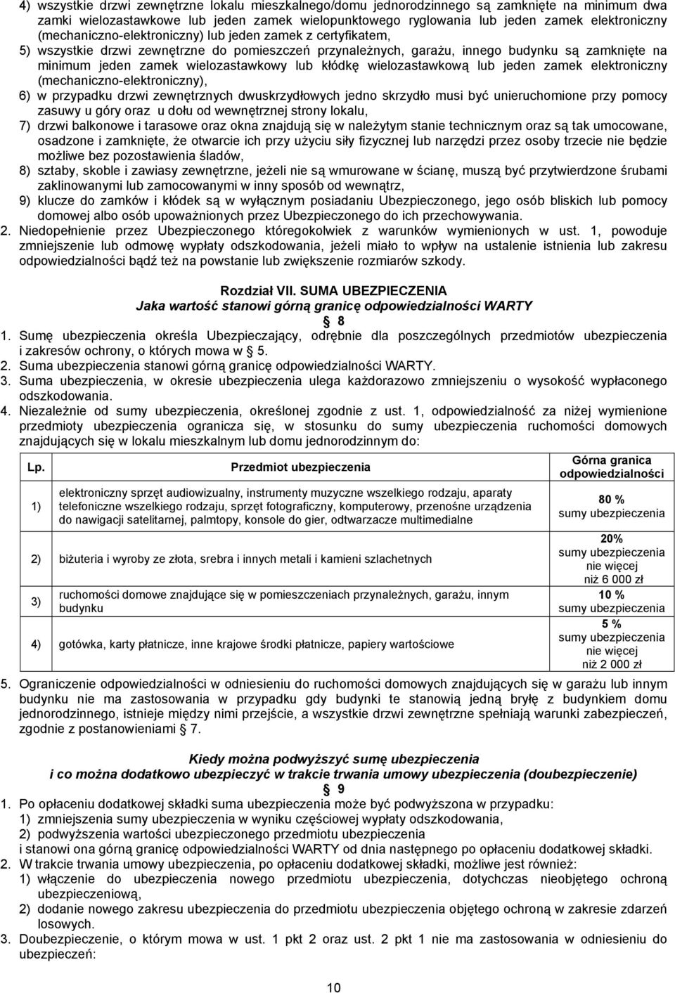 kłódkę wielozastawkową lub jeden zamek elektroniczny (mechaniczno-elektroniczny), 6) w przypadku drzwi zewnętrznych dwuskrzydłowych jedno skrzydło musi być unieruchomione przy pomocy zasuwy u góry