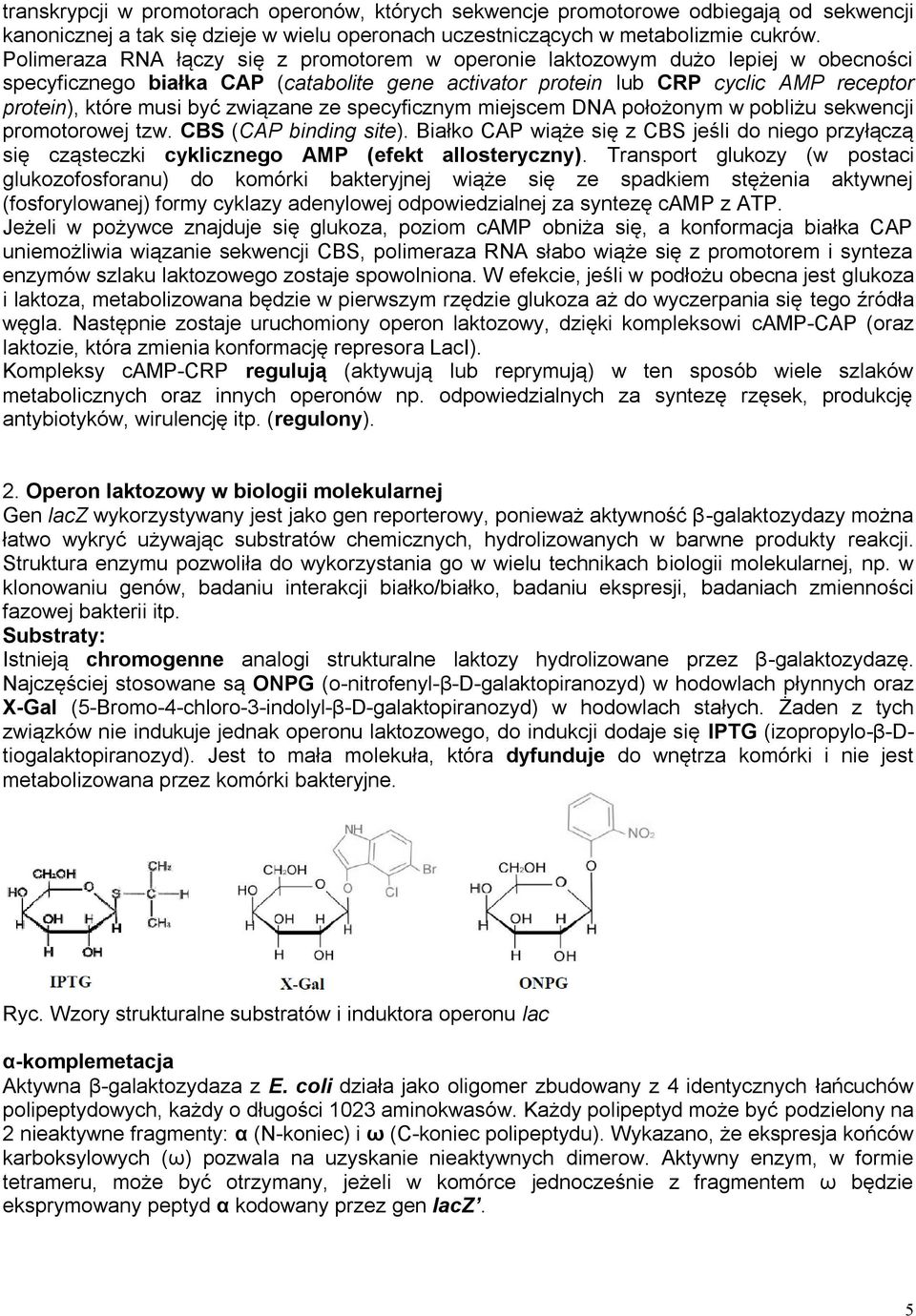 związane ze specyficznym miejscem DNA położonym w pobliżu sekwencji promotorowej tzw. CBS (CAP binding site).